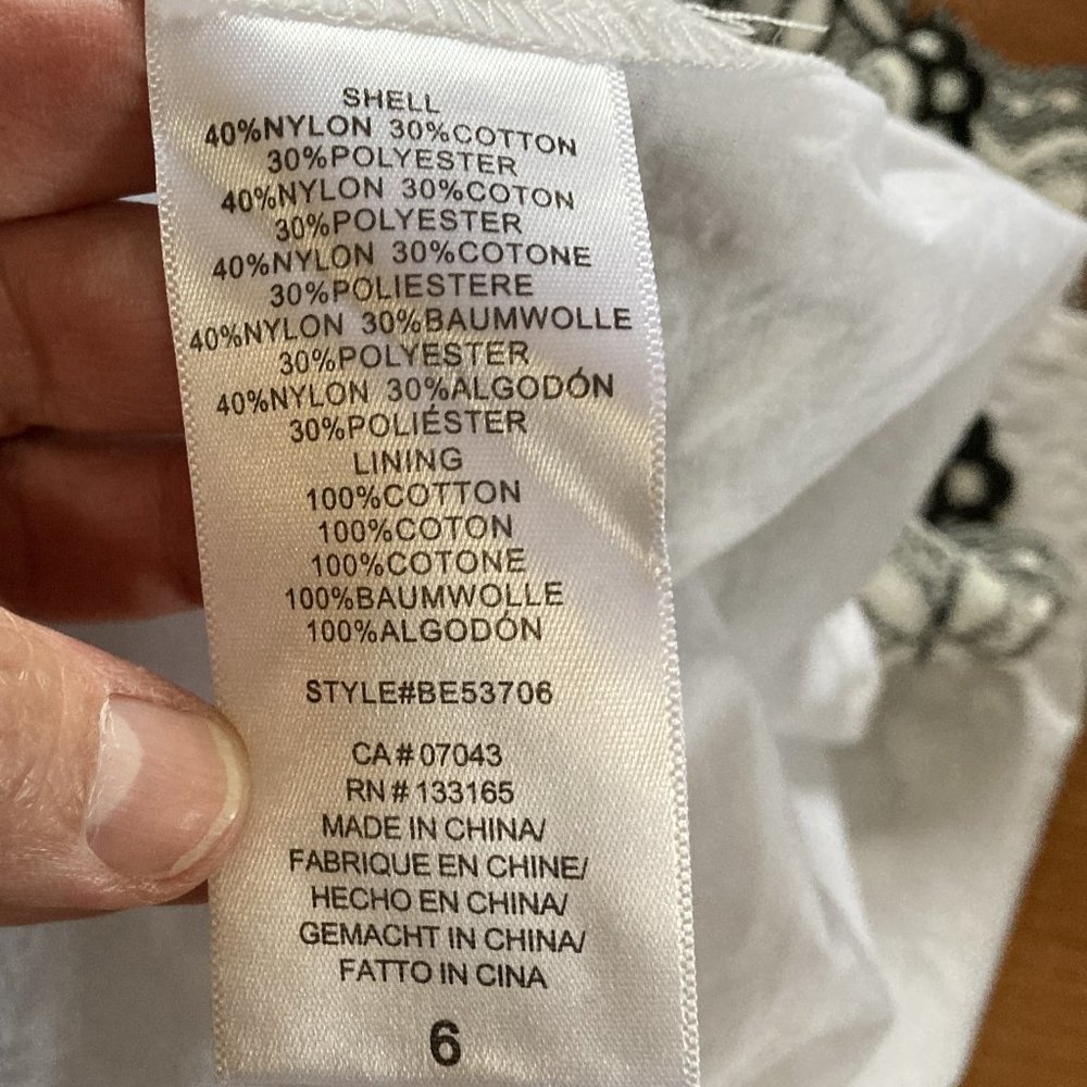 Anthropologie Eli & Ali Ninetta Lace Sleeveless Dress, Size 6, New with Tags - Picture 14 of 16